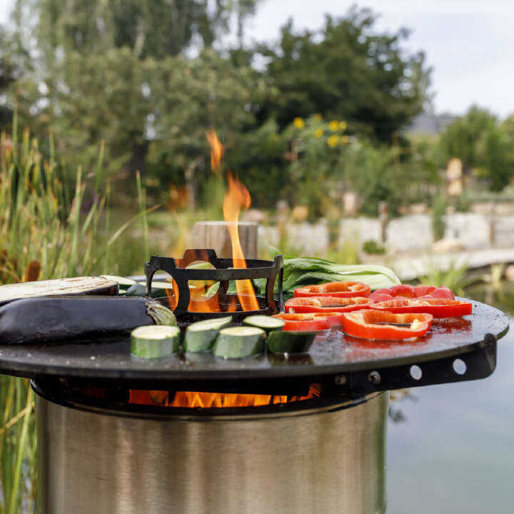 Petromax FEUERHAND Plancha Grillplatte zu Pyron Feuertonne